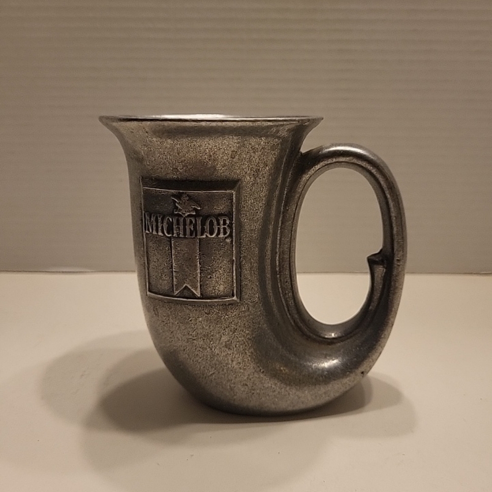 Vintage~Michelob French Horn Wilton Armetale Beer Stein Mug Pewter, USA